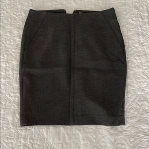 Loft Gray Pencil Skirt